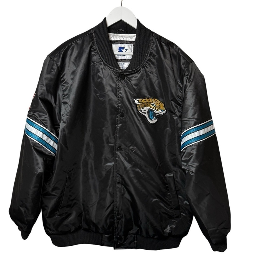 Vtg Starter Jacksonville Jaguars NFL Football Satin Starter Jacket Mens SZ XXL